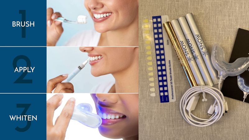 snow teeth whitening how to use