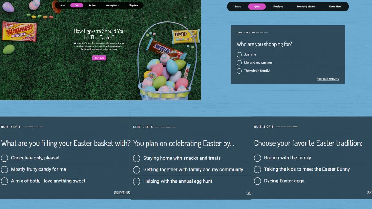 Easter and Snickers Shapes at Walmart