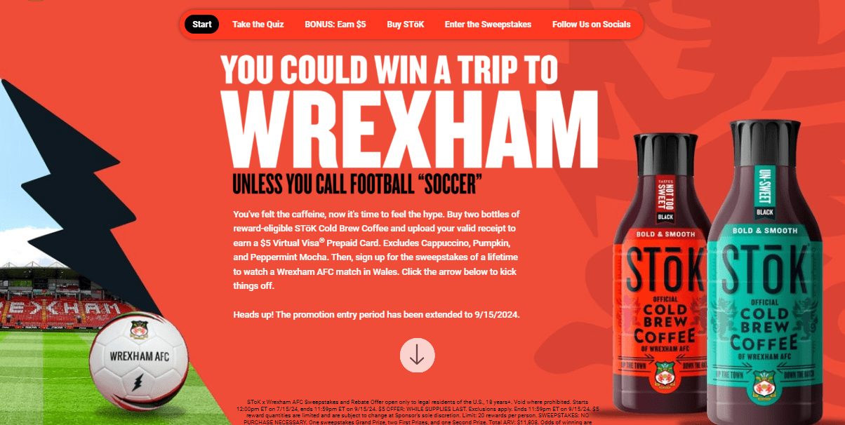SToK & Wrexham AFC Sweepstakes
